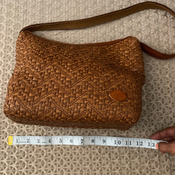 Vintage The Trend Purse Brown woven Straw shoulder bag - Picture 4 of 10